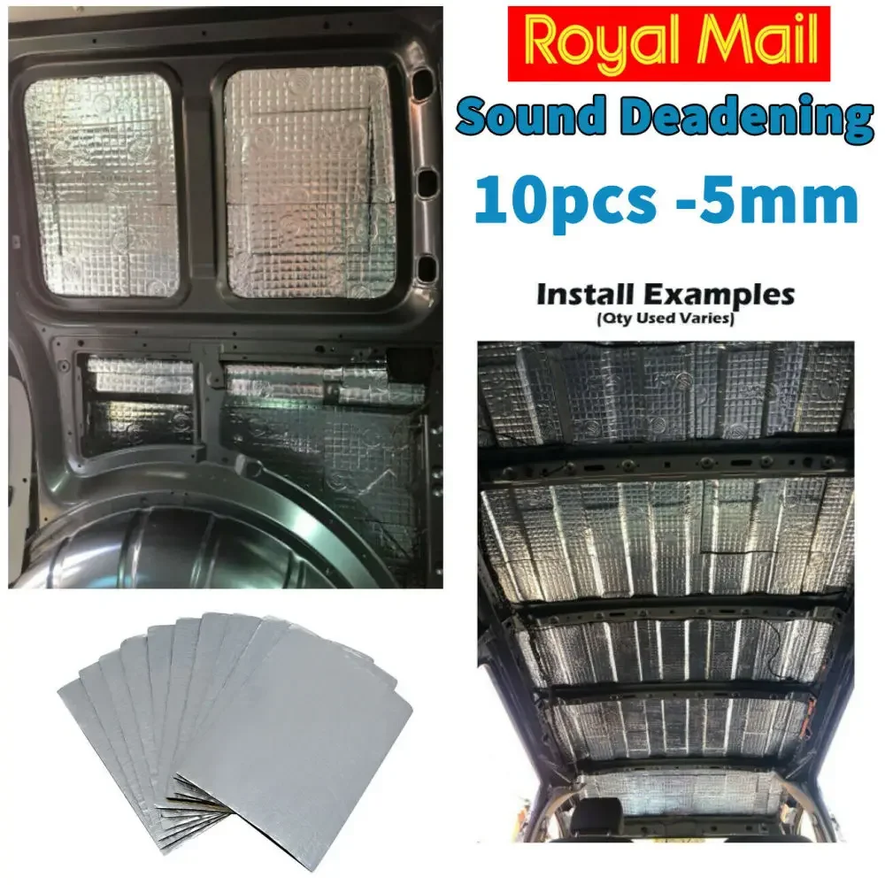 Car Audio Sound Deadening Mat - 5mm Vlamvertragende Auto Geluidsisolatiemat Dak Geluidsdempende