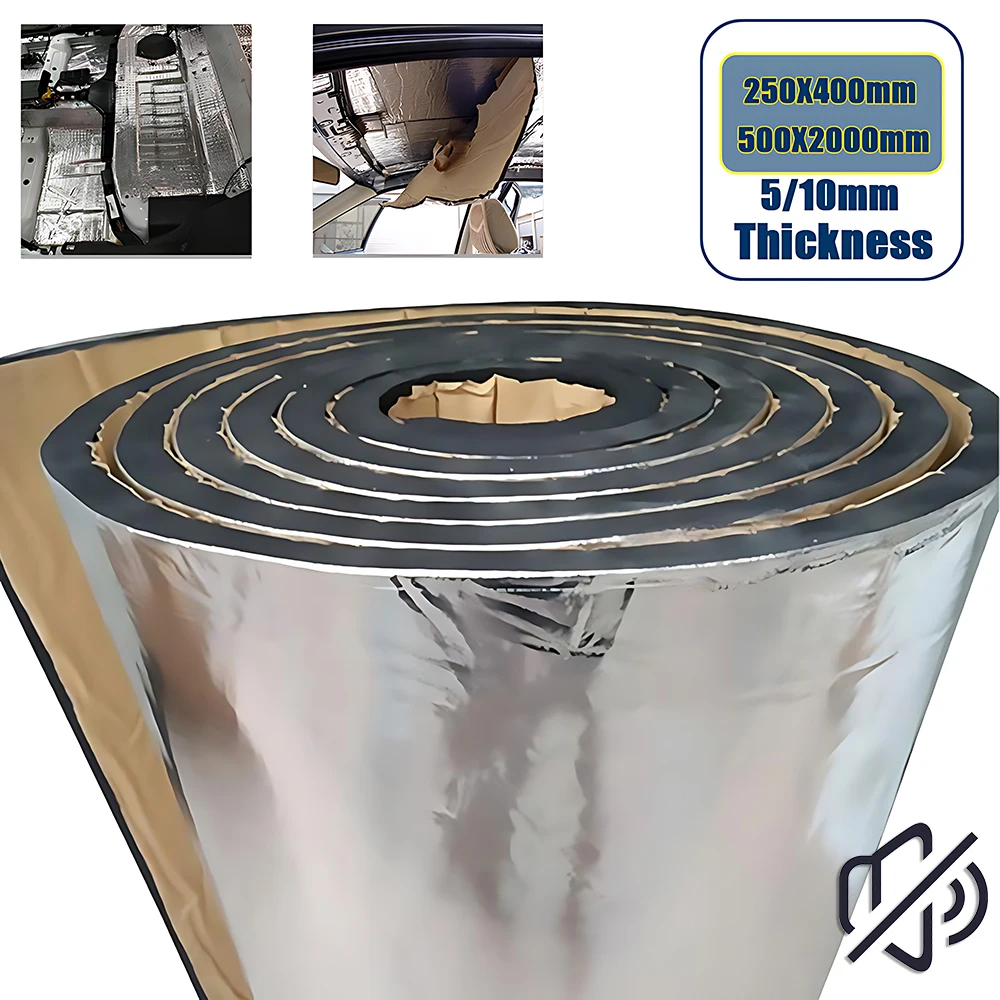 Car Audio Sound Deadening Mat - 2000*500/250*400mm 5/10mm Auto Geluid Mat Proofing
