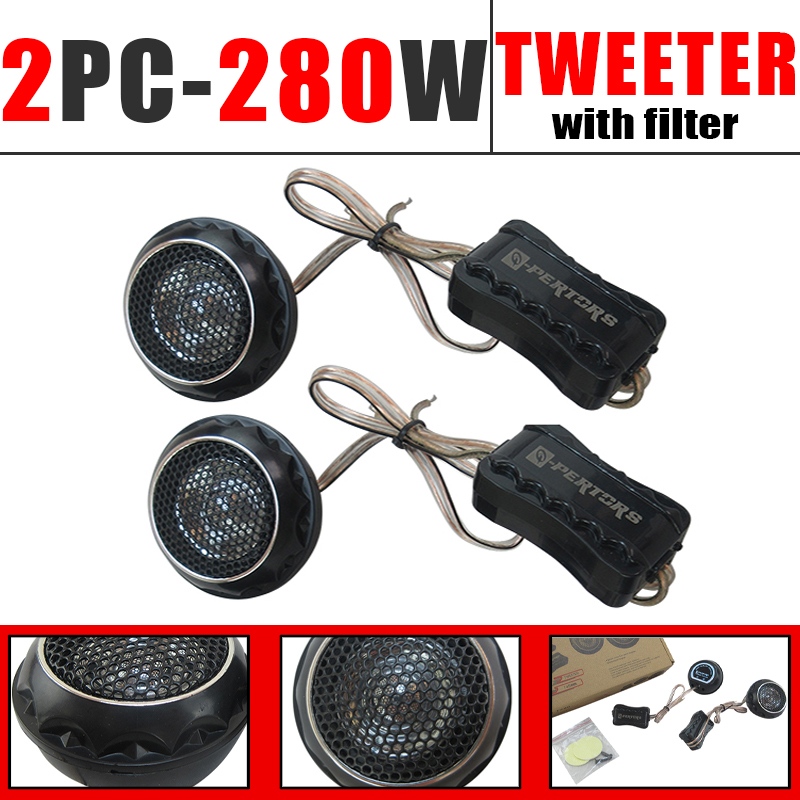 Car Audio Tweeter Silk Dome - 280W (2 stuks * 140W) Auto