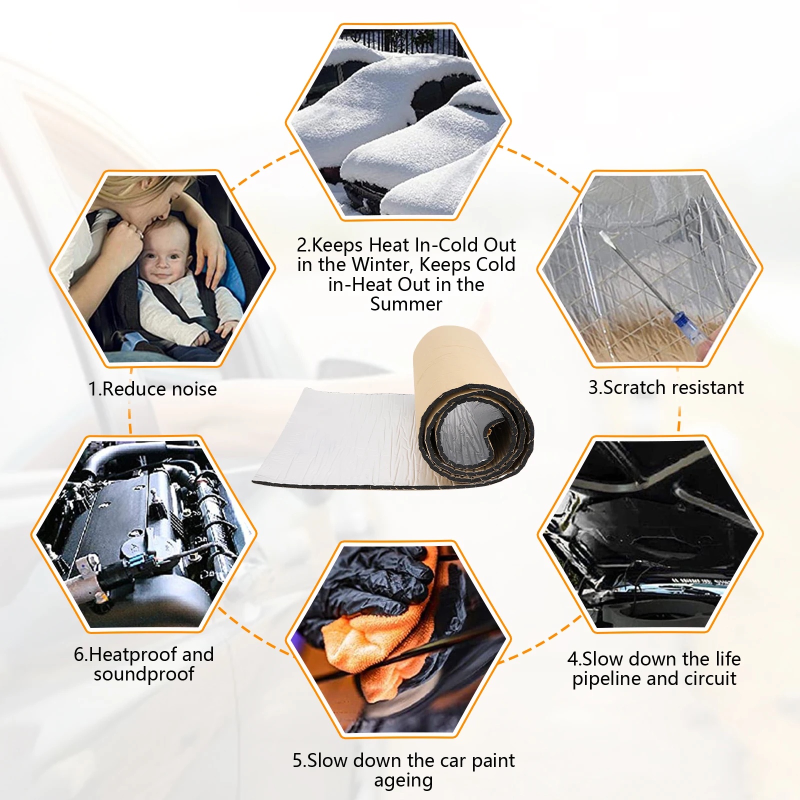 5/10mm Auto Geluidsdempende Ma - Car Audio Sound Deadening Mat recensie en prijs