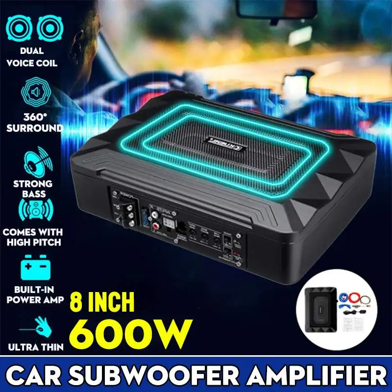 800 Met 600W 8/10 Inch 12V Aut - Under Seat Subwoofer Slim 8 Inch recensie en prijs