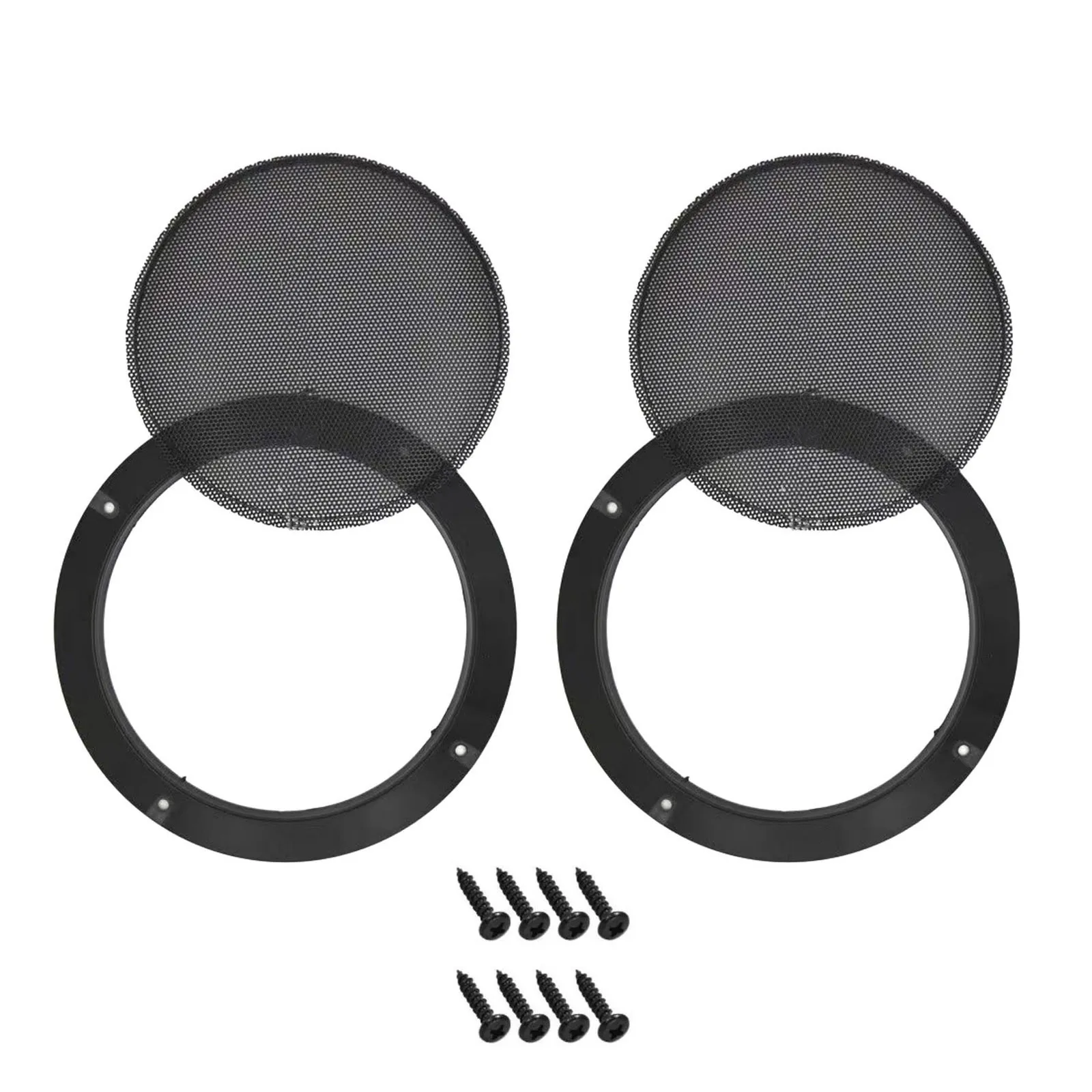 2 stuks 6,5 inch zwarte autolu - Car Subwoofer Grill Protector recensie en prijs
