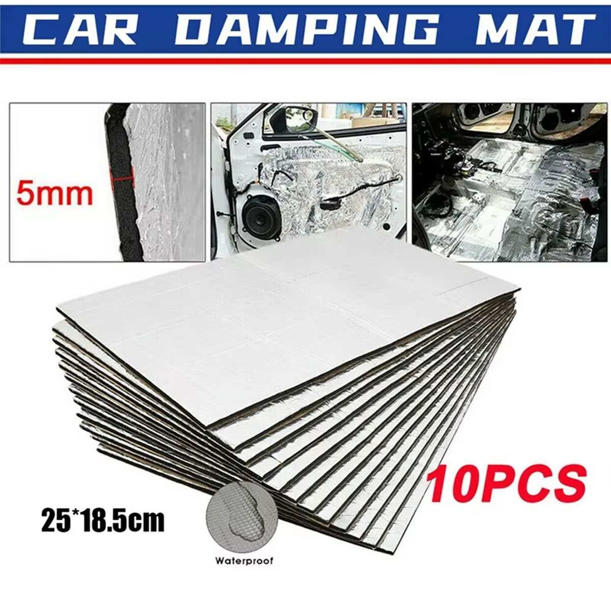 10 Stuks Auto Van Geluid Deade - Car Audio Sound Deadening Mat recensie en prijs