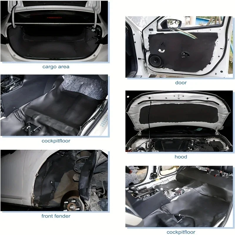 Zelfklevende rubberen schuimro - Car Audio Sound Deadening Mat recensie en prijs