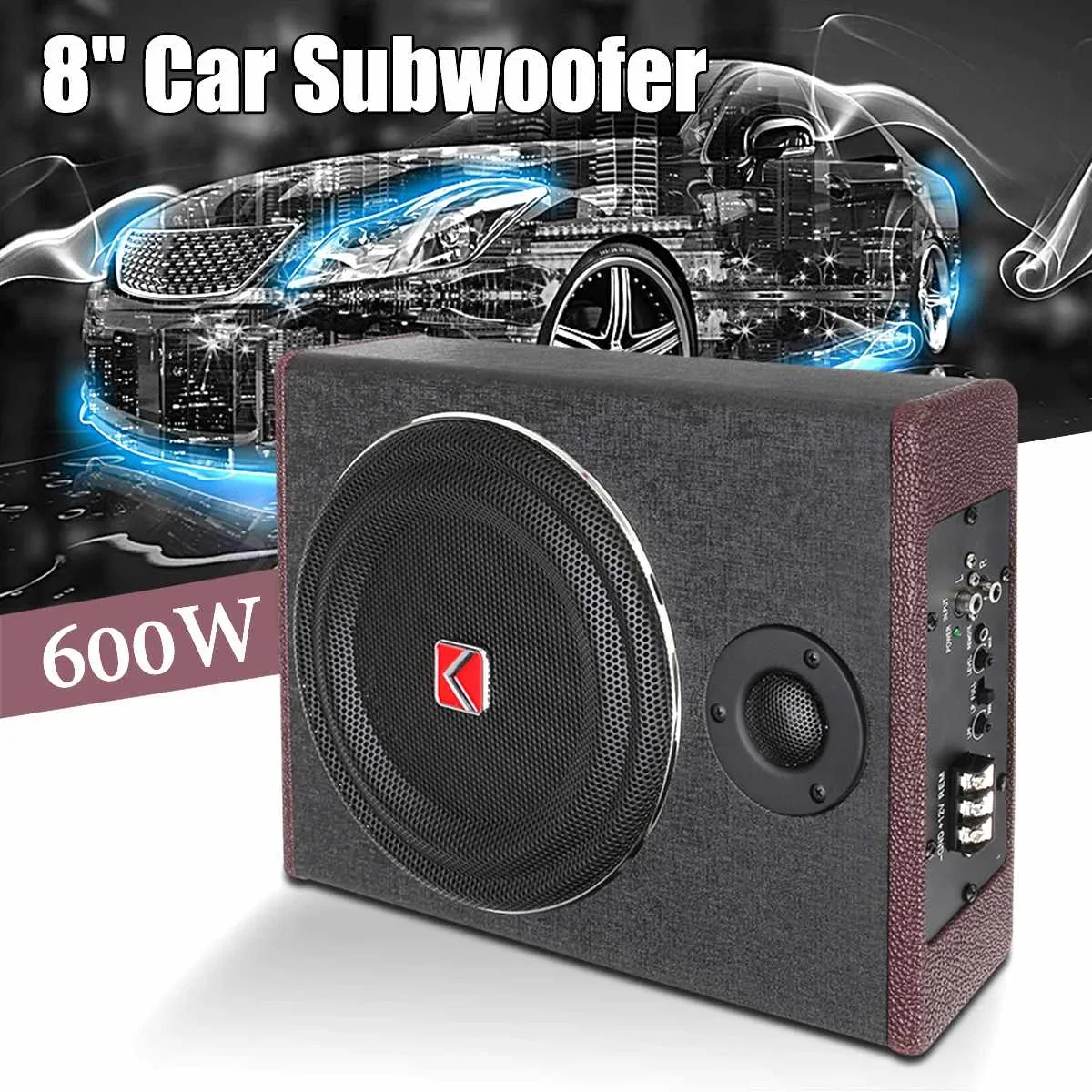 8 inch 600W auto subwoofer spe - Under Seat Subwoofer Slim 8 Inch recensie en prijs