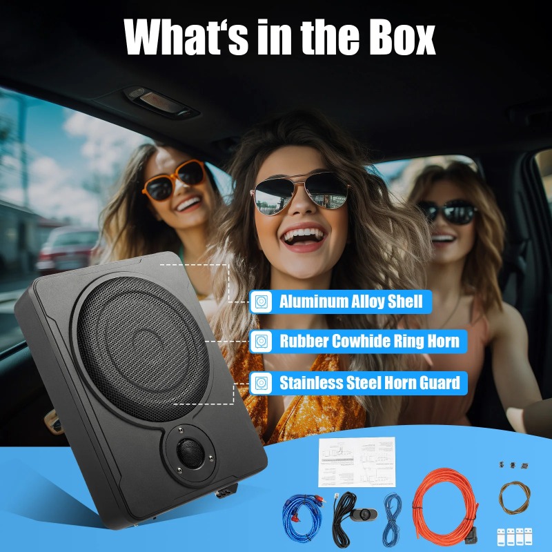 8 inch auto-onderbouw subwoofe - Under Seat Subwoofer Slim 8 Inch recensie en prijs