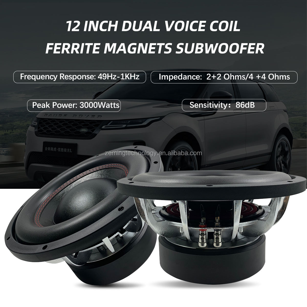 Woofer 12 inch hoge vermogensa - Car Subwoofer 12 Inch 1500W recensie en prijs