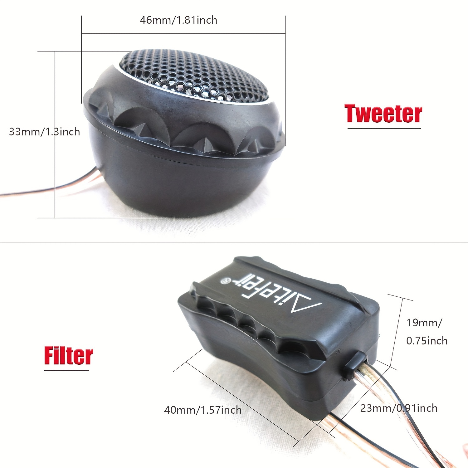2 stuks 280W auto-tweeters met - Car Audio Tweeter Silk Dome recensie en prijs