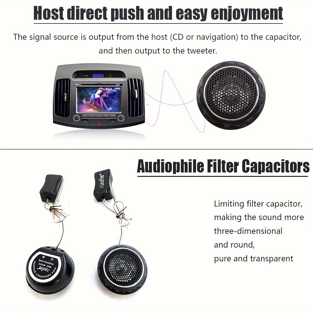 2 stuks 280W auto-tweeters met - Car Audio Tweeter Silk Dome recensie en prijs