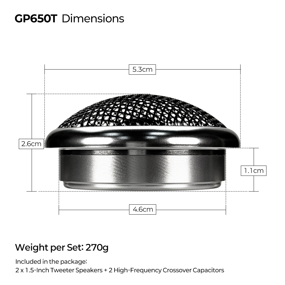 1,5-inch auto high-fidelity st - Car Audio Tweeter Silk Dome recensie en prijs